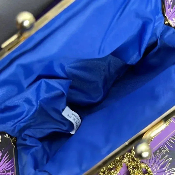 Vintage Blue Beaded Bag - Picture 6 of 7